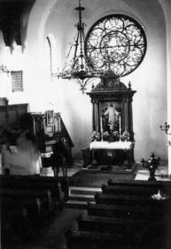 Kirche nach der Innensanierung 1950